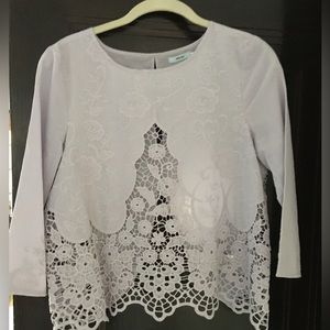 Cotton blouse lilac size small
